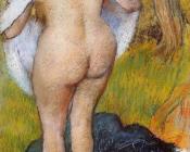 埃德加 德加 : Nude Woman Pulling on Her Clothes